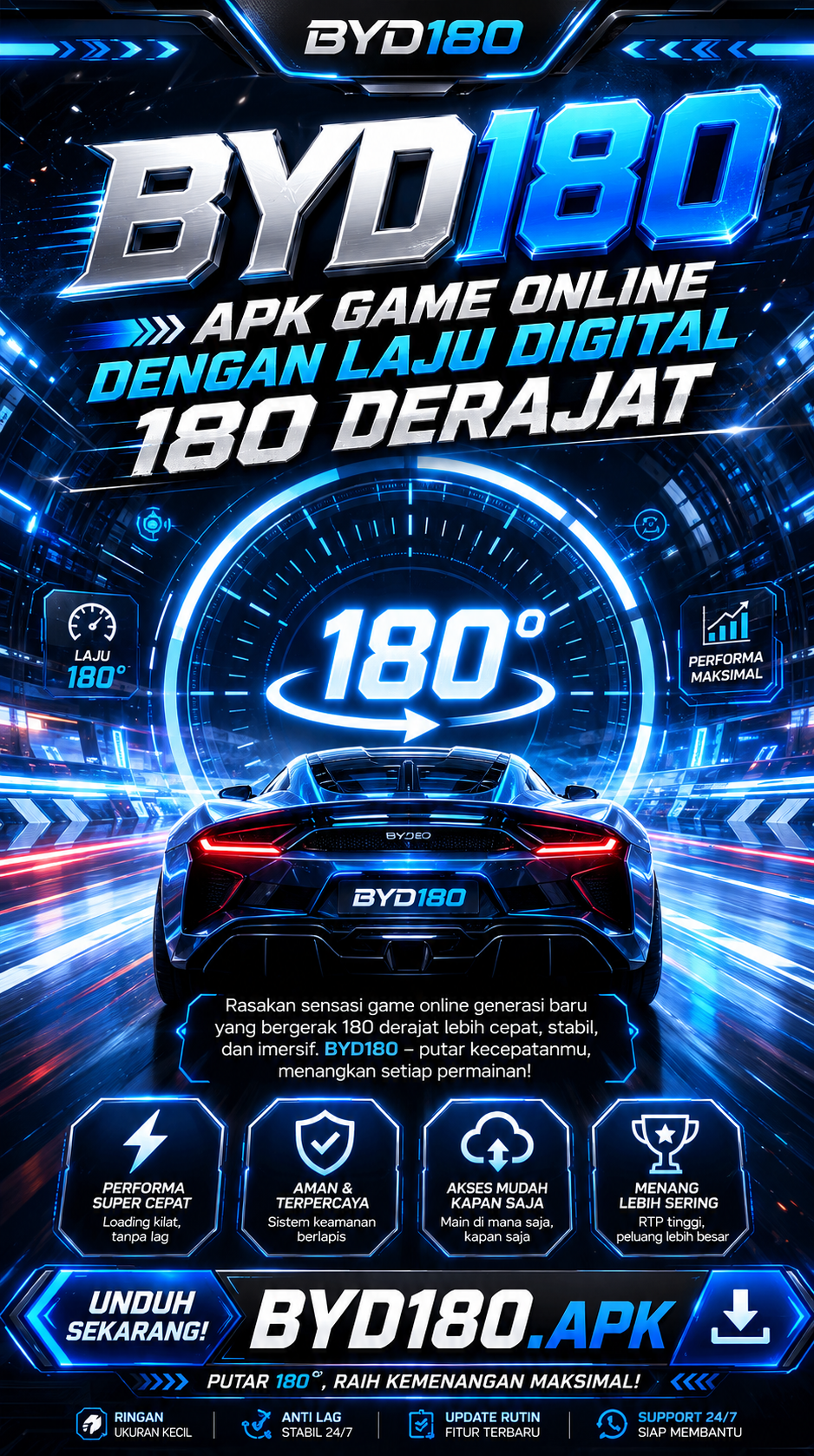 Galeri pratinjau visual BYD180 build APK resmi terbaru
